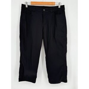 Eddie Bauer Womens Black Capris Size 10 Outdoor Hiking Cropped Pants‎